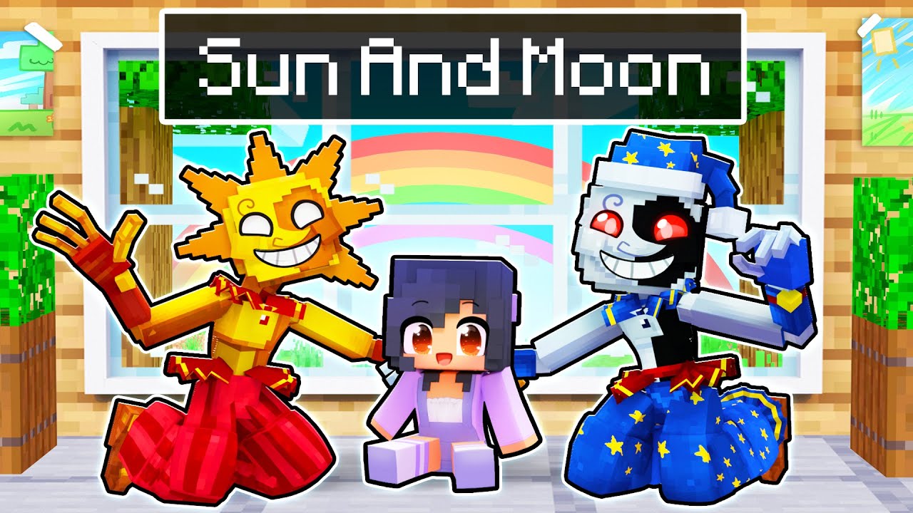 5 Days at SUN AND MOON Daycare In Minecraft! - Minecraft videos