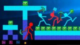 Animation vs Minecraft Stickman – ALL WAYS of Zombie Golems / Stickman Cartoon