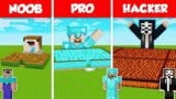 ENDLESS MAZE TO TREASURE HOUSE BUILD CHALLENGE – NOOB vs PRO vs HACKER / Minecraft Battle Animation