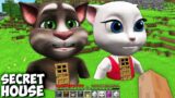 I FOUND SECRET TALKING TOM and TALKING ANGELA HOUSE in Minecraft ! GAMEPLAY minecraft animations