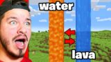 I Fooled My Friend by Swapping WATER and LAVA Textures in Minecraft