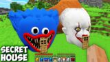 I Found Secret PENNYWISE and HUGGY House in Minecraft – Minecraft animations gameplay