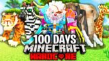 I Survived 100 Days in Madagascar in Minecraft.. Here's What Happened..