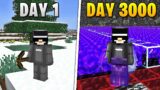I Survived 3,000 Days in HARDCORE Minecraft (FULL MOVIE)