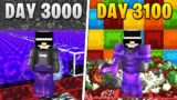 I Survived 3,100 Days in HARDCORE Minecraft…