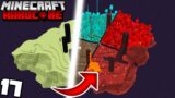 I Transformed the End Into the Nether in Minecraft Hardcore!