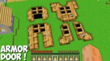 I found BIGGEST DOORS IN THE FORM OF ARMOR in Minecraft ! NEW SECRET DOORS !