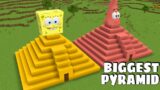 I found PYRAMID TEMPLE OF SPONGEBOB AND PATRICK in Minecraft – Gameplay – Coffin Meme