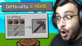 MINECRAFT BUT THERE IS NOOB DIFFICULTY | RAWKNEE