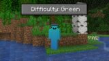 Minecraft But I Can Only Touch The Color Green… #shorts