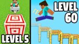 Minecraft EXTREME Trick Shots (Level 1 To Level 100)