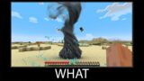 Minecraft wait what meme part 90 realistic minecraft tornado