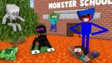 Monster School : BABY HUGGY WUGGY FLOOR IS LAVA CHALLENGE ALL EPISODE – Minecraft Animation