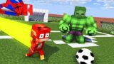 Monster School : BECAME A SUPERHERO FOOTBALL Challenge – Minecraft Animation