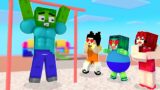 Monster School : Baby Zombie x Squid Game Doll Run Challenge – Minecraft Animation