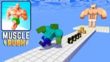 Monster School: MUSCLE RUSH RUN CHALLENGE – Minecraft Animation