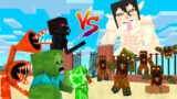 Monster School Siren Head Attack Monster and Titan – Minecraft Animation