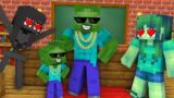 Monster School : ZOMBIE FAMILY POOR vs RICH – Minecraft Animation