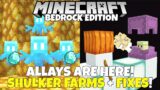 The Allay Is Here! Shulker Cloning  & Huge Bug Fixes in Minecraft Bedrock! 1.18 Bedrock Edition Beta