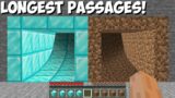 This LONGEST PASSAGE LEADS to SECRET PLACES in Minecraft ? MAGIC TUNNEL !