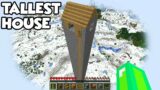 What's INSIDE THIS MOST TALLEST HOUSE in Minecraft ! MASSIVE HOUSE !