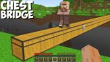 Where does leads LONGEST CHEST BRINGE in Minecraft ! CHALLENGE 100% TROLLING !