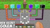 Why VILLAGER BUILD NEW STATION TO CREATE SUPER GOLEM in Minecraft ? RAREST LIQUID GOLEM !
