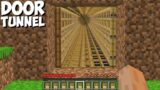 You will be shocked where does LONGEST DOOR TUNNEL leads in Minecraft ! PERFECT BASE !