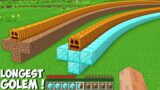 What ? USING THIS METHOD YOU CAN SPAWN SUPER LONG CURSED GOLEM in Minecraft ! DIAMOND VS DIRT !