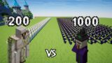 200 Iron Golems Vs 1000 Witches | Minecraft