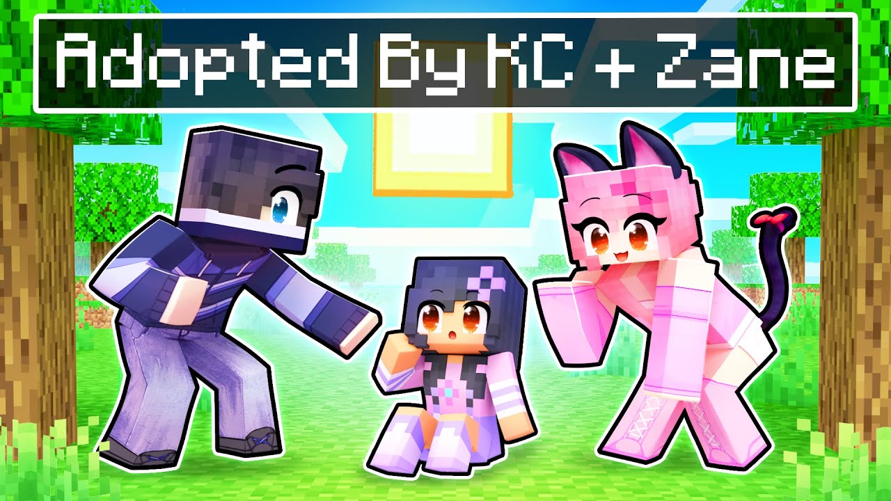 Adopted By KC and ZANE In Minecraft! - Minecraft videos