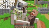 All this TIME HEROBRINE CONTROLS THIS GOLEM in Minecraft ! HOW TO CONTROL MOB ?