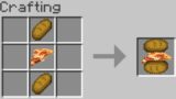 Crafting a Pizza Sandwich in Minecraft