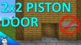 Easy 2×2 Piston Door WITHOUT Preassure Plates using Sculk Sensors | Minecraft #shorts Tutorial