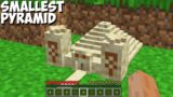 How to BUILD most SMALLEST PYRAMID in Minecraft ? PIXEL DUNGEON !