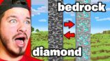 I Fooled My Friend by Swapping DIAMOND and BEDROCK Textures in Minecraft