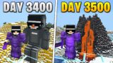 I Survived 3,500 Days in HARDCORE Minecraft…