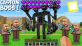 I can CREATE THE BEST CUSTOM ENDERMAN BOSS in Minecraft ! SUPER STRONG BOSS !