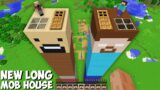 I found SUPER LONG MOB HOUSE INSIDE HEROBRINE vs NOTCH Minecraft ! SECRET HOUSE !