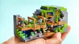 Makng Minecraft Abandoned Mineshaft Miniature (Lush Cave) – clay ASMR