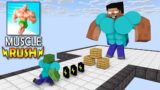 Monster School : BABY MONSTERS MUSCLE RUSH RUN CHALLENGE ALL EPISODE – Minecraft Animation
