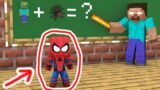 Monster School : Baby Zombie Becomes Spiderman – Minecraft Animation