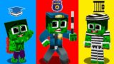 Monster School : Good Police Hulk – Sad Story – Minecraft Animation