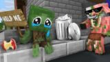 Monster School : POOR BABY ZOMBIE SAD STORY – Minecraft Animation