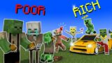 Monster School : Poor VS Rich Touching Story – Minecraft Animation