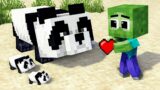 Monster school : Baby Zombie and Baby Panda – Sad Story – Minecraft Animation