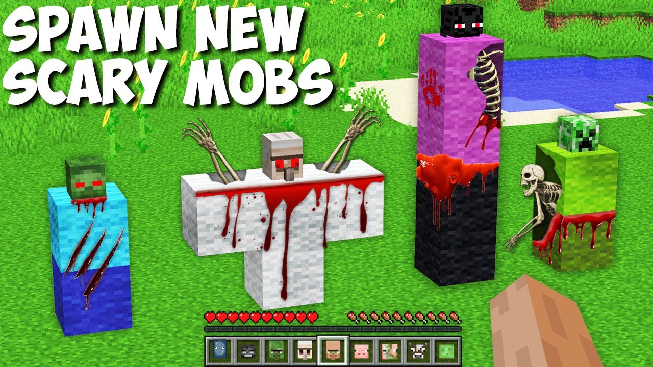 New Secret Way To Spawn The Scariest Mobs In Minecraft New Creepy Mob Minecraft Videos 