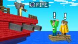 SHIP WARS Battle in Minecraft! (1v1v1)