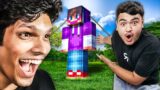 Surprising Mythpat with Biggest Minecraft Statue
