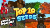 TOP 10 BEST NEW SEEDS For Minecraft 1.16 | Triple Spawner at Spawn! (PE, Xbox, PS4, Switch & W10)